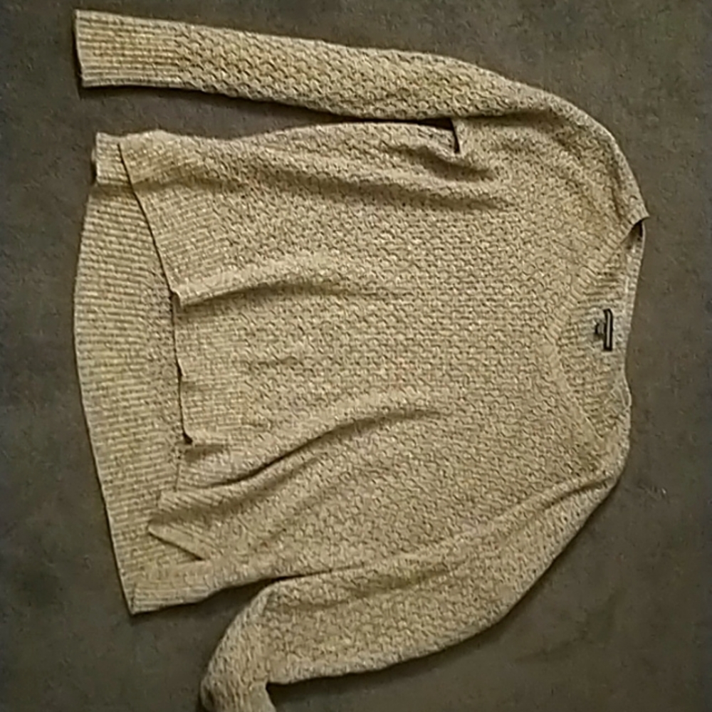 Womens tan american eagle sweater/cardigan size M